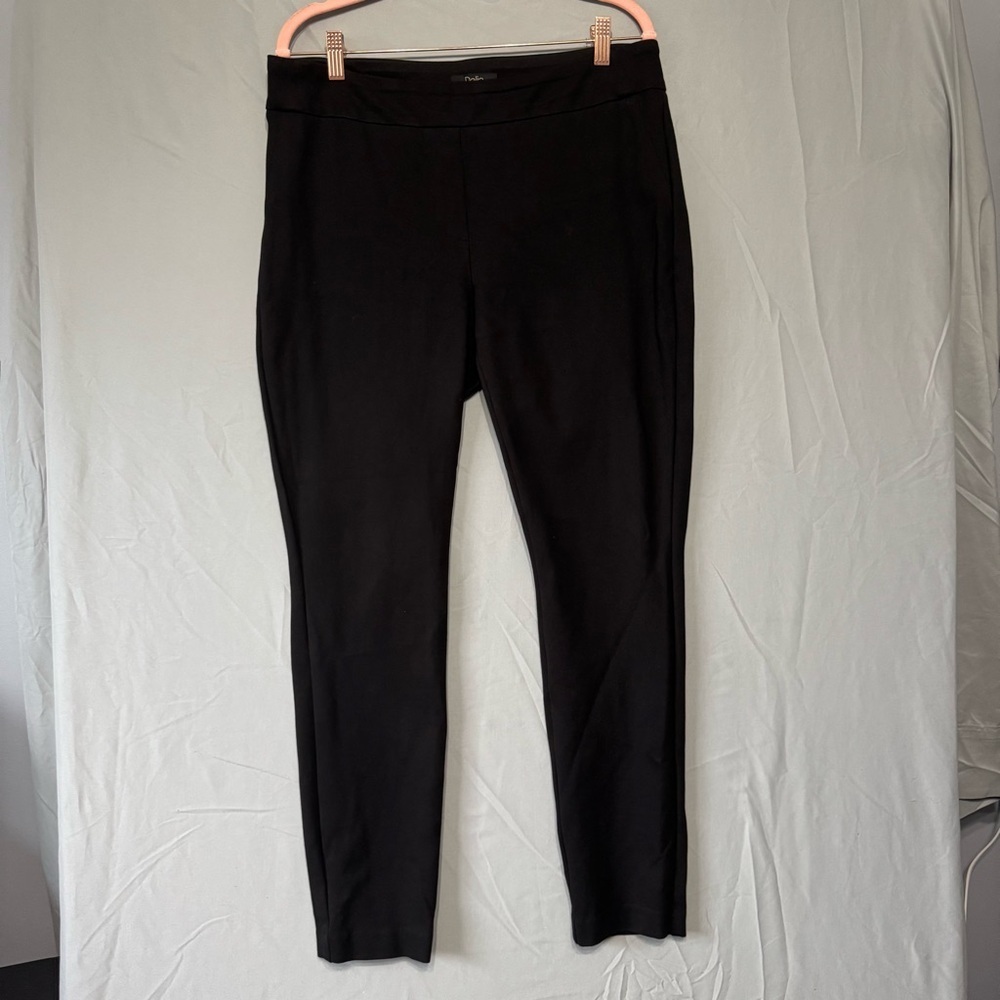Dalia Womens Straight Leg Dress Pants 12 Black Office Professional Career Work